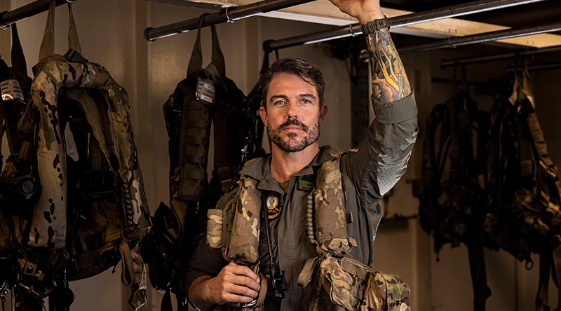 Leading Seaman Joel Turley onboard HMAS Choules. Photo by Able Seaman Jasmine Moody.