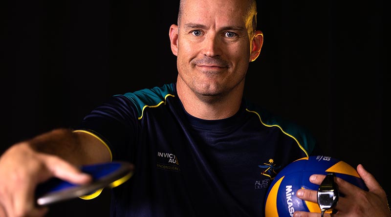 Invictus Games 2023 Team Australia competitor Flight Sergeant Nathan King at the Sydney Academy of Sport and Recreation, Narrabeen NSW. Photo by Flight Sergeant Ricky Fuller.