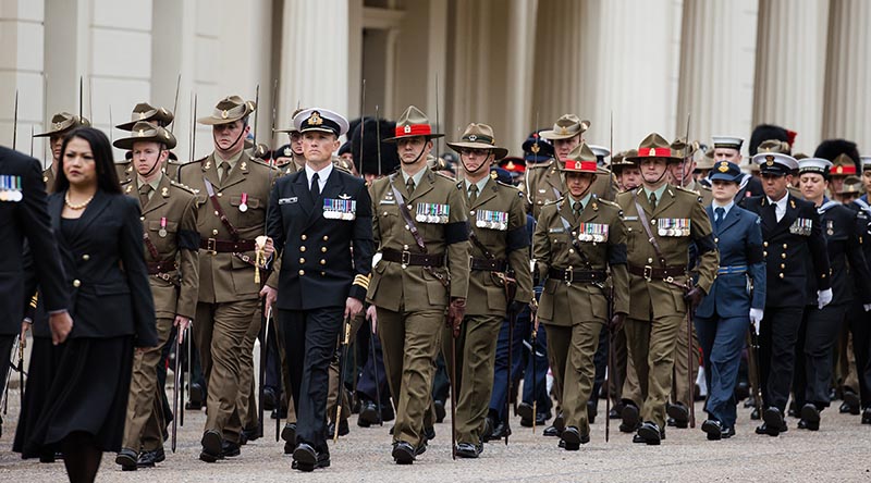 The Commonwealth contingent during Her Majesty Queen Elizabeth II state funeral. Photo by Corporal John Solomon.