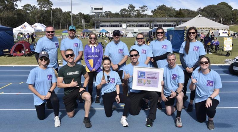 RAAF Personnel Branch members support the ACT Relay for Life 2023.