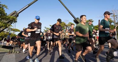 Australian Army soldiers from the 3rd Brigade begin Run Army Townsville 2023 at Jezzine Barracks in Townsville, Queensland. Photo by Lance Corporal Riley Blennerhassett.