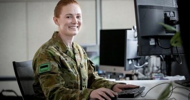 Corporal Dannielle Tasker at Russell offices in Canberra. Photo by Kym Smith.