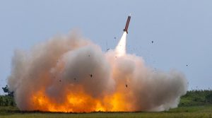 US Army fires an MIM-104 Patriot missile.