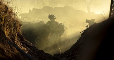 Australian Army soldiers from 3rd Battalion, The Royal Australian Regiment, conduct an assault on their enemy's main defensive position during Exercise Brolga Run 23 at Townsville Field Training Area, Queensland. Photo by Lance Corporal Riley Blennerhassett.