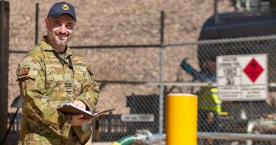 Flight Lieutenant Joshua Fuad, 17 Squadron, at RAAF Base Tindal, Northern Territory. Photo by Corporal Hayden Young.