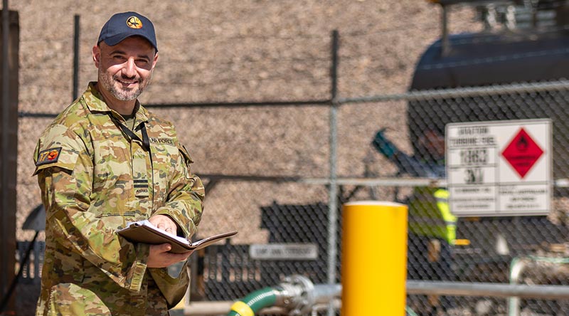 Flight Lieutenant Joshua Fuad, 17 Squadron, at RAAF Base Tindal, Northern Territory. Photo by Corporal Hayden Young.