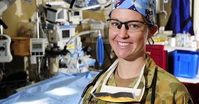 Australian Army trauma nurse then Lieutenant, now Lieutenant Colonel Kylie Hasse, in a Mentoring Task Force – Three (MTF–3) medical facility where she cared for many Afghan locals, as well as Australian and Coalition military personnel at Tarin Kot, Afghanistan. Photo by Leading Seaman Andrew Dakin.