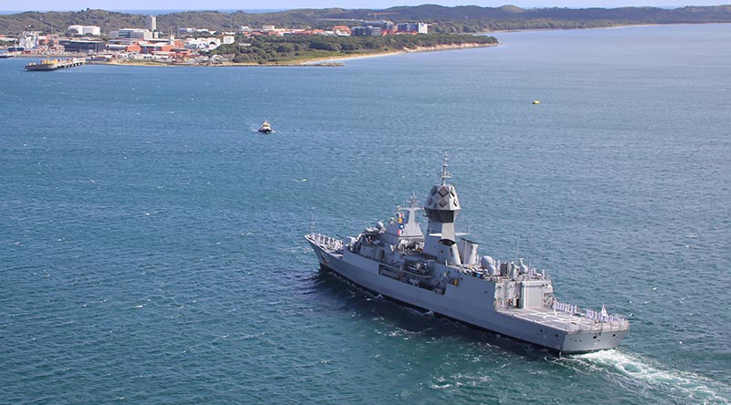 HMAS Perth returns home to Fleet Base West after a three-month deployment. Photo by Leading Seaman Brad Firin.