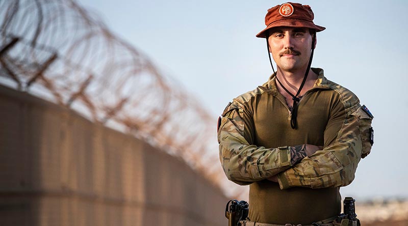 Australian Army Sergeant Matthew Blows in the Multinational Forces and Observers South Camp on Operation Mazurka in South Sinai, Egypt. Photo by Corporal Melina Young.