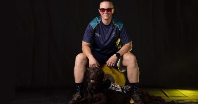 Invictus Games 2023 Team Australia competitor Able Seaman Taryn Dickens at the Sydney Academy of Sport and Recreation, Narrabeen NSW. Photo by Flight Sergeant Ricky Fuller.