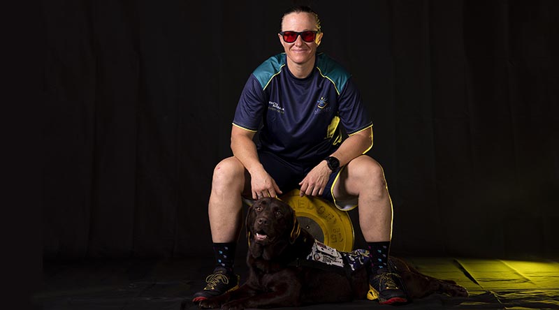 Invictus Games 2023 Team Australia competitor Able Seaman Taryn Dickens at the Sydney Academy of Sport and Recreation, Narrabeen NSW. Photo by Flight Sergeant Ricky Fuller.