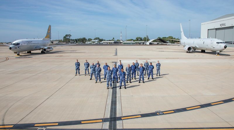 Group photo of participants in the Australian and Indonesian Air Staff Talks at RAAF Base Darwin in the Northern Territory. Photo by Sergeant Pete Gammie.