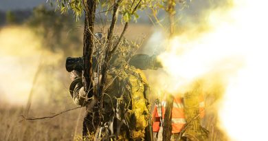 A soldier from the 3rd Battalion, Royal Australian Regiment fires an 84mm Carl Gustav during Exercise Chau Pha in Townsville Field Training Area. Story by Major Taylor Lynch. All photos by Lance Corporal Riley Blennerhassett.