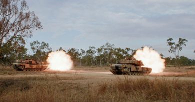 M1A1 Abrams Main Battle Tanks from the 2nd Cavalry Regiment conduct live-firing during Exercise Capital OTP at Townsville Field Training Area. Story by Major Taylor Lynch. Photo by Corporal Brandon Grey.