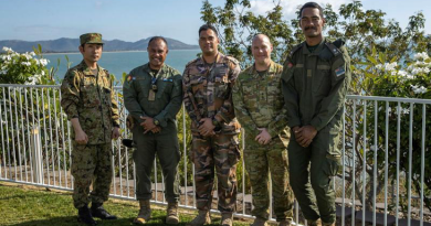 Members from the Japanese Ground Self-Defense Force, Republic of Fiji Military Forces, His Majesty’s Armed Forces – Tonga and the Australian Army attend the opening ceremony for Exercise Diamond Strike at Jezzine Barracks, Queensland. Story by Major Roger Brennan. All photos by Corporal Nicole Dorrett.