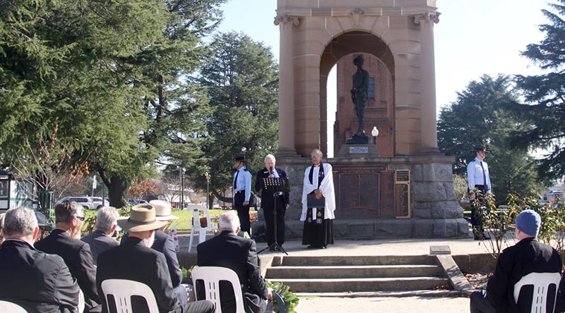 Guests at a commemorative service at the Bathurst Boer War Memorial. Image supplied.