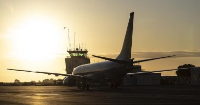 An RNZAF P-8A Poseidon at RNZAF Base Ohakea. RNZAF's Poseidon fleet is now operational, taking over the role carried out by P-3 Orions for the past 57 years. RNZDF photo supplied.