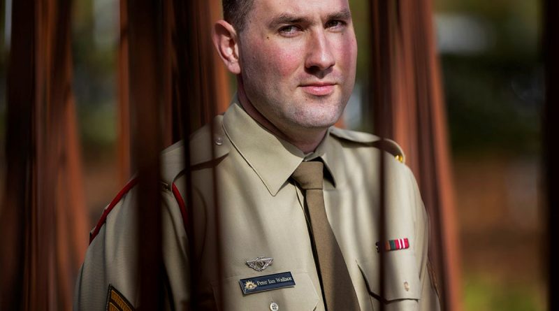 Corporal Peter Wallace at Reconciliation Place in Canberra. Story and photo by Private Nicholas Marquis.