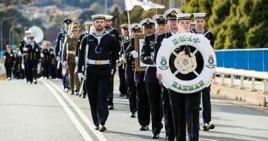 HMAS Harman ship's company exercise their freedom of entry to the City of Queanbeyan as part of their 80th anniversary celebrations. Story b y Sub-Lieutenant Tahlia Merigan. All photos by Petty Offier Jake Badior.