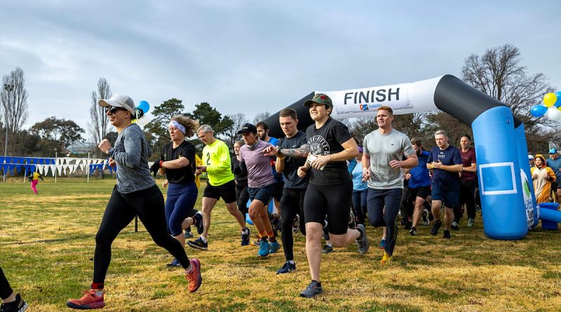 Australian Defence personnel participate in the HMAS Harman Bonshaw Cup fun run as part of HMAS Harman's 80th anniversary celebrations. Story by Leading Seaman Tara Morrison. All photos by Petty Officer Jake Badior.