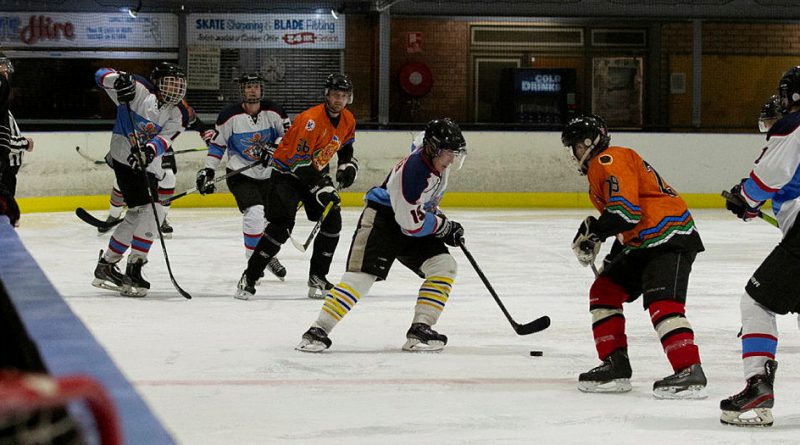 ADF ice hockey players during an exhibition game against the Northern Ice at Phillip Ice Skating Centre. Story and all photos by Corporal Michael Rogers.