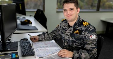 Maritime Warfare Officer Submariner Lieutenant Mitchell Marinac taking his qualifications to the next level with the STEM Upskilling Program, at Submarine Force Headquarters. Story by Rebecca Williamson. Photos by Chief Petty Officer Yuri Ramsey.