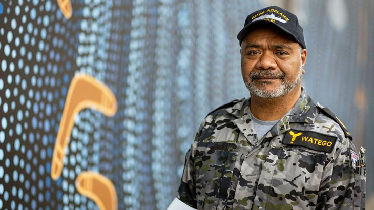 Chief Petty Officer Marine Technician Barry Watego at Fleet Base East, Sydney. Story by Corporal Veronica O’Hara. Photo by Able Seaman Jasmine Moody.