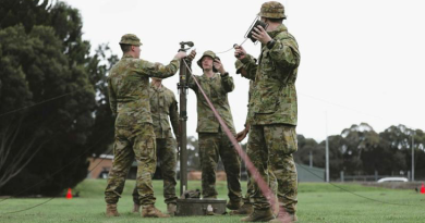 Army signallers from 144 Signal Squadron participate in high-frequency radio activity Exercise Pacific Horizon at Warradale Barracks, SA. Story by Captain Peter March. Photo by Sergeant Peng Zhang.