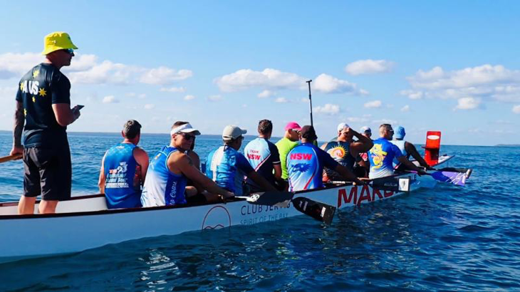 Air Force Sergeant Chris Welch, (back right), with the senior B division team during training at Jervis Bay. Story by Corporal Jacob Joseph.