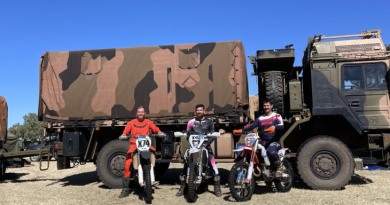 The three Air Force members who participated in the race. Story by Corporal John Blenkin. Photo by 1 Shot Media.