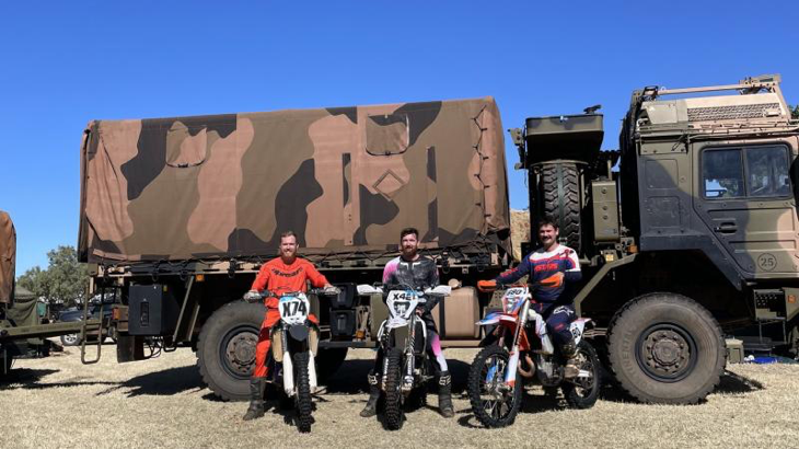 The three Air Force members who participated in the race. Story by Corporal John Blenkin. Photo by 1 Shot Media.