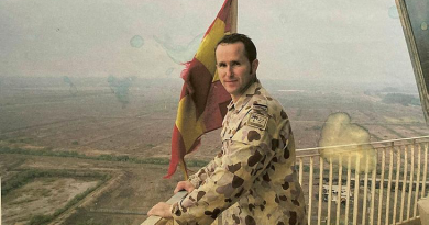 Squadron Leader Peter O’Connell in Baghdad, where he was part of the first Coalition rotation to the city’s airport air traffic control tower. Story by Sergeant Matthew Bickerton.