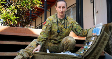Australian Army Nursing Officer Captain Victoria Flegg during Operation Render Safe, Nauru. Story by Captain Karam Louli. Photos by Corporal Sam Price.