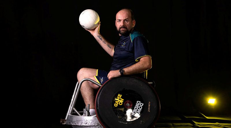 Invictus Games Team Australia competitor James Barker at the Sydney Academy of Sport and Recreation, Narrabeen NSW. Story by Belinda Barker. Photo by Flight Sergeant Ricky Fuller.