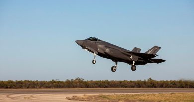 A Royal Australian Air Force F-35A Lightning ll takes off from RAAF Base Curtin, Western Australia, during Exercise Talisman Sabre 2023. Story by Flying Officer Connor Bellhouse. Photos by Leading Aircraftwoman Annika Smit.