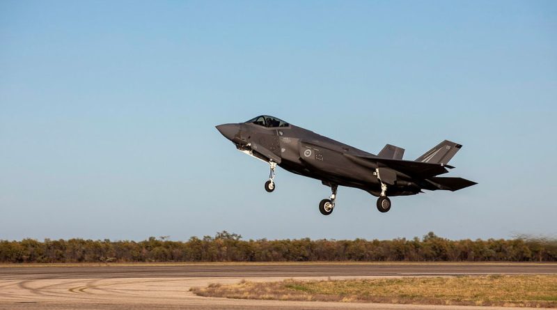 A Royal Australian Air Force F-35A Lightning ll takes off from RAAF Base Curtin, Western Australia, during Exercise Talisman Sabre 2023. Story by Flying Officer Connor Bellhouse. Photos by Leading Aircraftwoman Annika Smit.