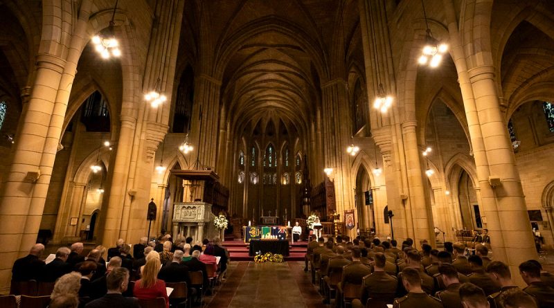 Australian Army soldiers from the 6th Battalion, The Royal Australian Regiment with members from the Long Tan Veteran's Association attend the 57th anniversary of the Battle of Long Tan service held at the at St John's Cathedral, Brisbane. Story by Corporal Rebecca Draheim. Photos by Corporal Nicole Dorrett.