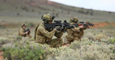 Soldiers from 10th/27th Battalion, Royal South Australia Regiment, sharpen their infantry skills during Exercise Shrike Launch at Cultana Training Area, South Australia. Story by Captain Peter March. Photos by Sergeant Peng Zhang.