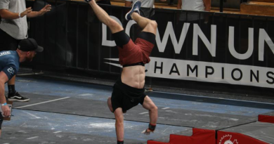 Flight Lieutenant Cameron Maher competing in the Down Under CrossFit Championship in November 2022. Story by Evan Ho. Photo by Captain Daniel Mahon.