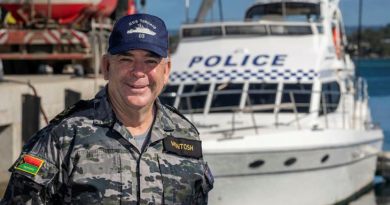 Royal Australian Navy Petty Officer Naval Police Coxswain Gary McIntosh is a miltary advisor and mentor at the Vanuatu Police Maritime Wing at RVS Mala Base, Port Vila. Story by Lieutenant Nic Hawkins. Photos by Sergeant David Cotton.