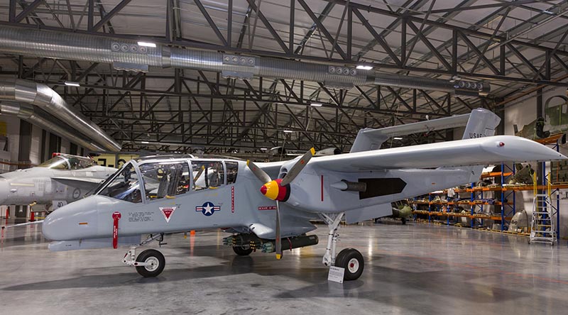 North American Rockwell OV-10 Bronco 639 at at the AWM's Trealor storage facility in Mitchel, ACT. Photo by David Whittaker.