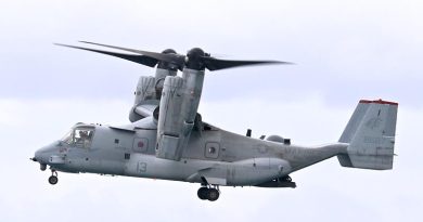 An MV-22B Osprey rehearsing over Surfers Paradise for this weekend's Pacific Airshow Gold Coast. Photos by CONTACT stringer Christabel Migliorini. Follow Chrissie on Instagram.