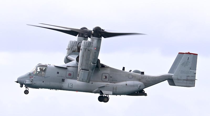 An MV-22B Osprey rehearsing over Surfers Paradise for this weekend's Pacific Airshow Gold Coast. Photos by CONTACT stringer Christabel Migliorini. Follow Chrissie on Instagram.