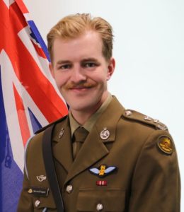Australian Army officer Lieutenant Maxwell Nugent from 6th Aviation Regiment.