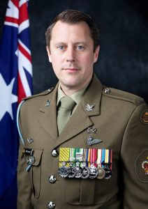 Australian Army soldier Warrant Officer Class Two Joseph Laycock from 6th Aviation Regiment.