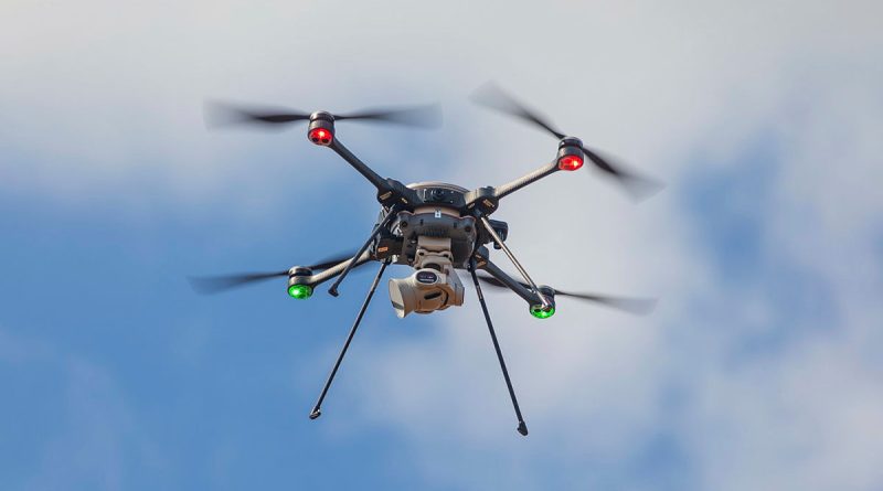 The Sky Ranger R70 unmanned aerial system operating at RAAF Base Darwin, NT, in 2022. Story by Warrant Officer Class 2 Max Bree. Photo by Leading Aircraftman Sam Price.