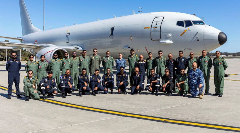 The Indian Navy P-8I Neptune crew with RAAF personnel. Story and photos by Flying Officer Michael Thomas.