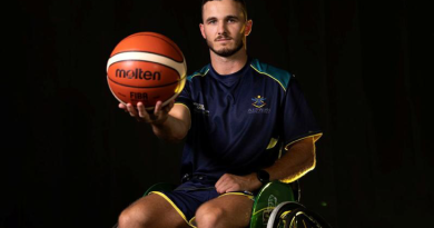 Invictus Games 2023 Team Australia competitor Able Seaman Cooper Blackwood at the Sydney Academy of Sport and Recreation, Narrabeen NSW. Story by Tina Langridge. Photo by Flight Sergeant Ricky Fuller.