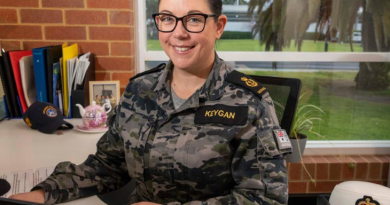 Chief Petty Officer Michelle Keygan is studying with the ADFA Postgraduate Scheme while maintaining her training and development role at the Navy Recruit School, HMAS Cerberus, Victoria. Story by Lieutenant Rebecca Williamson. Photo by Leading Seaman James McDougall.