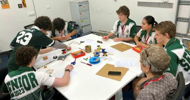 Cairns High School students participate in a series of science and engineering challenges at HMAS Cairns, as part of a collaboration between Defence Work Experience Program and ADF Careers. Story by Lieutenant Claire McIntosh. Photos by Nel Archer.